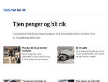 Tablet Screenshot of hvordanblirik.com